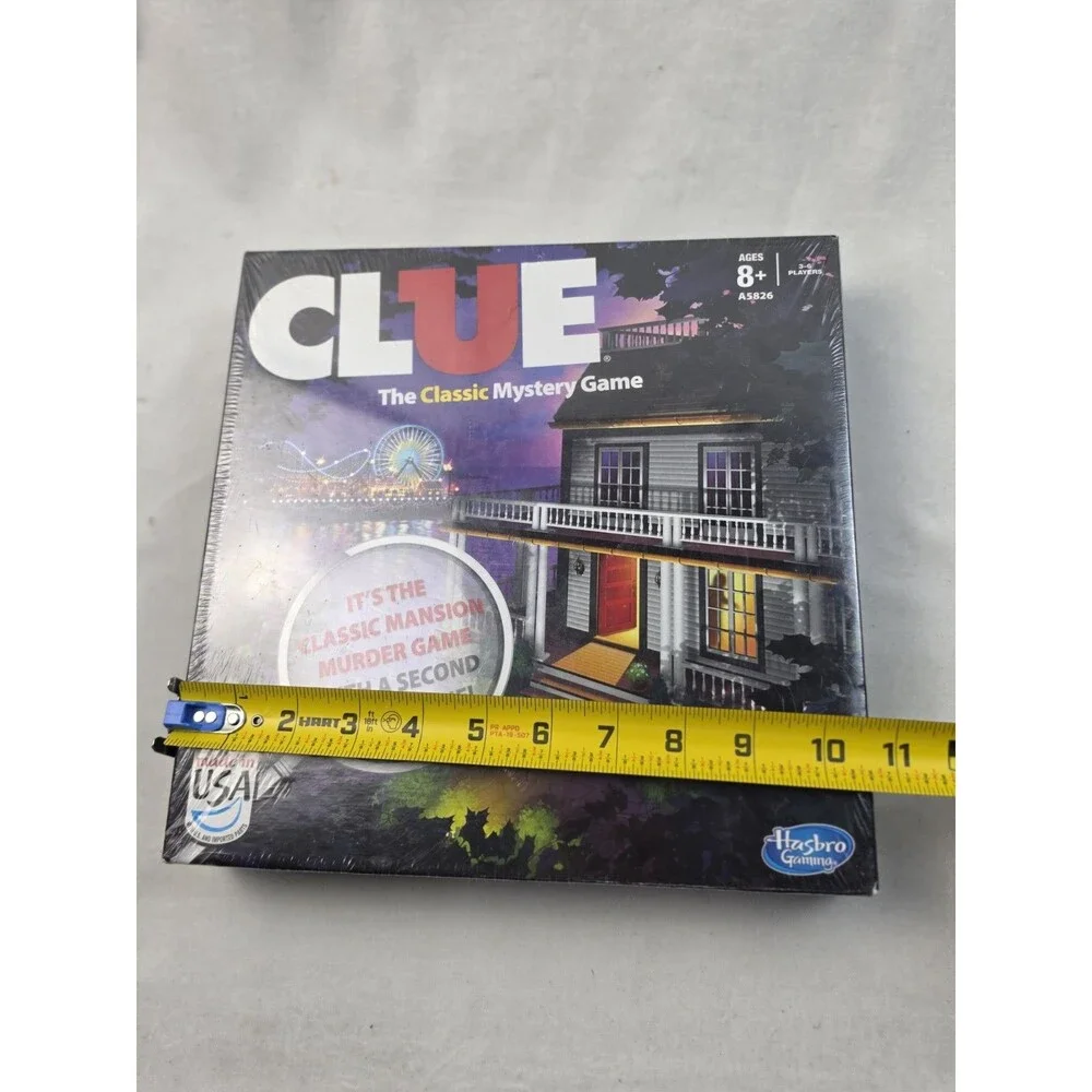 Clue Board Game With Second Crime Scene Mansion & Boardwalk  Hasbro Sealed